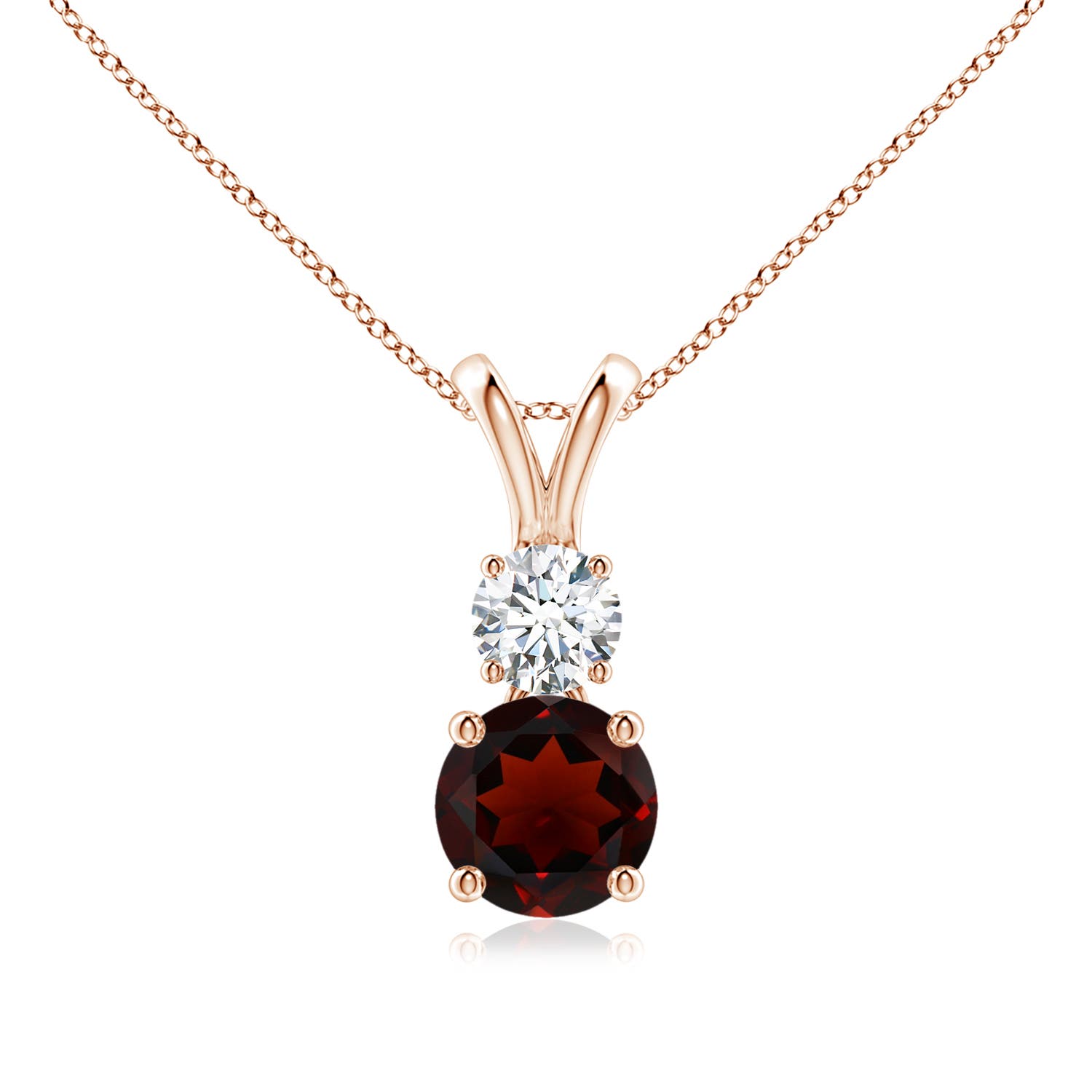 AA - Garnet / 1.23 CT / 14 KT Rose Gold