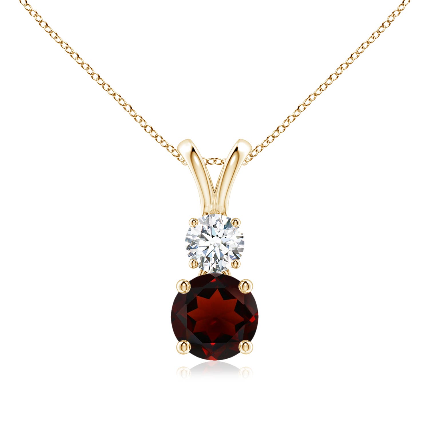 AA - Garnet / 1.23 CT / 14 KT Yellow Gold