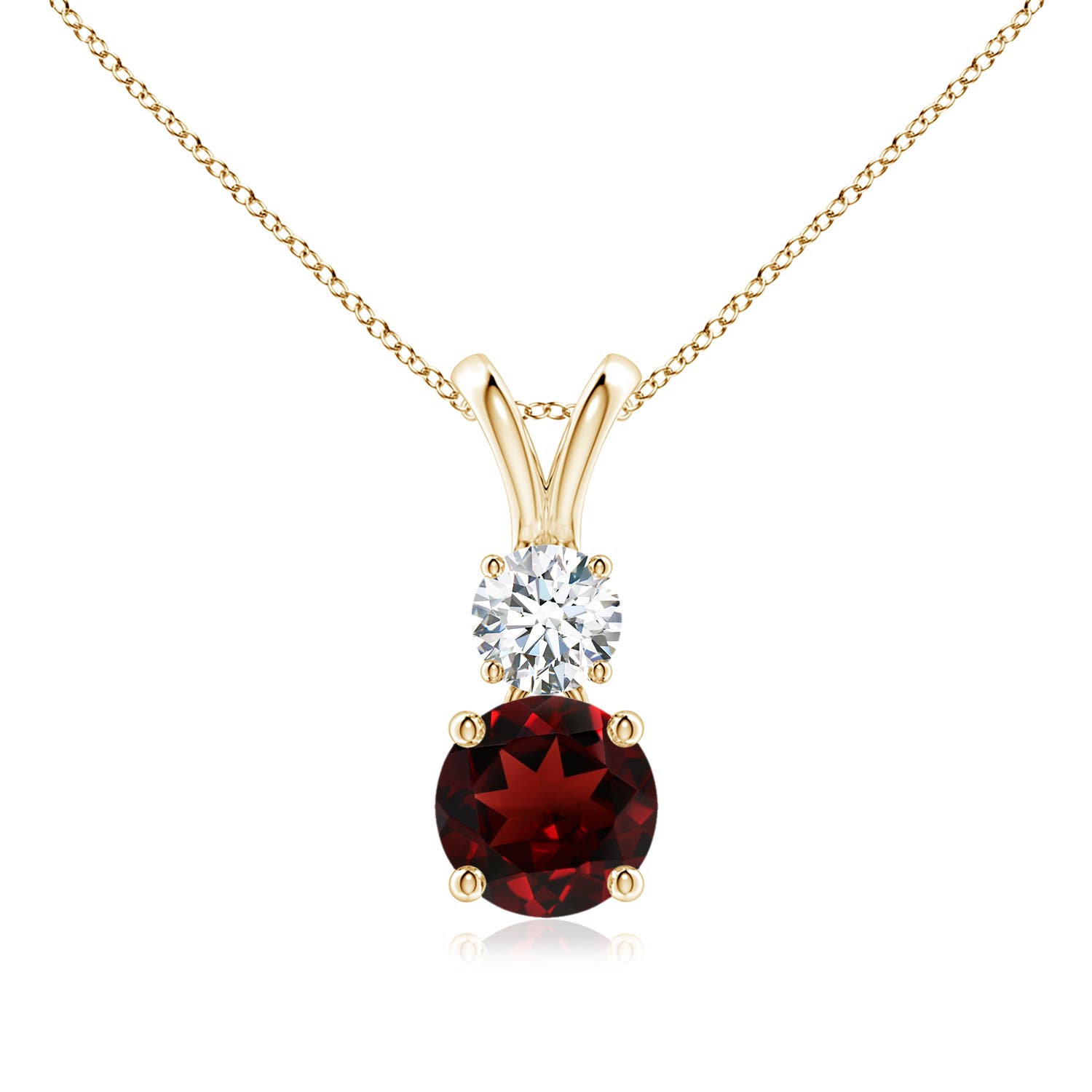 AAA - Garnet / 1.23 CT / 14 KT Yellow Gold