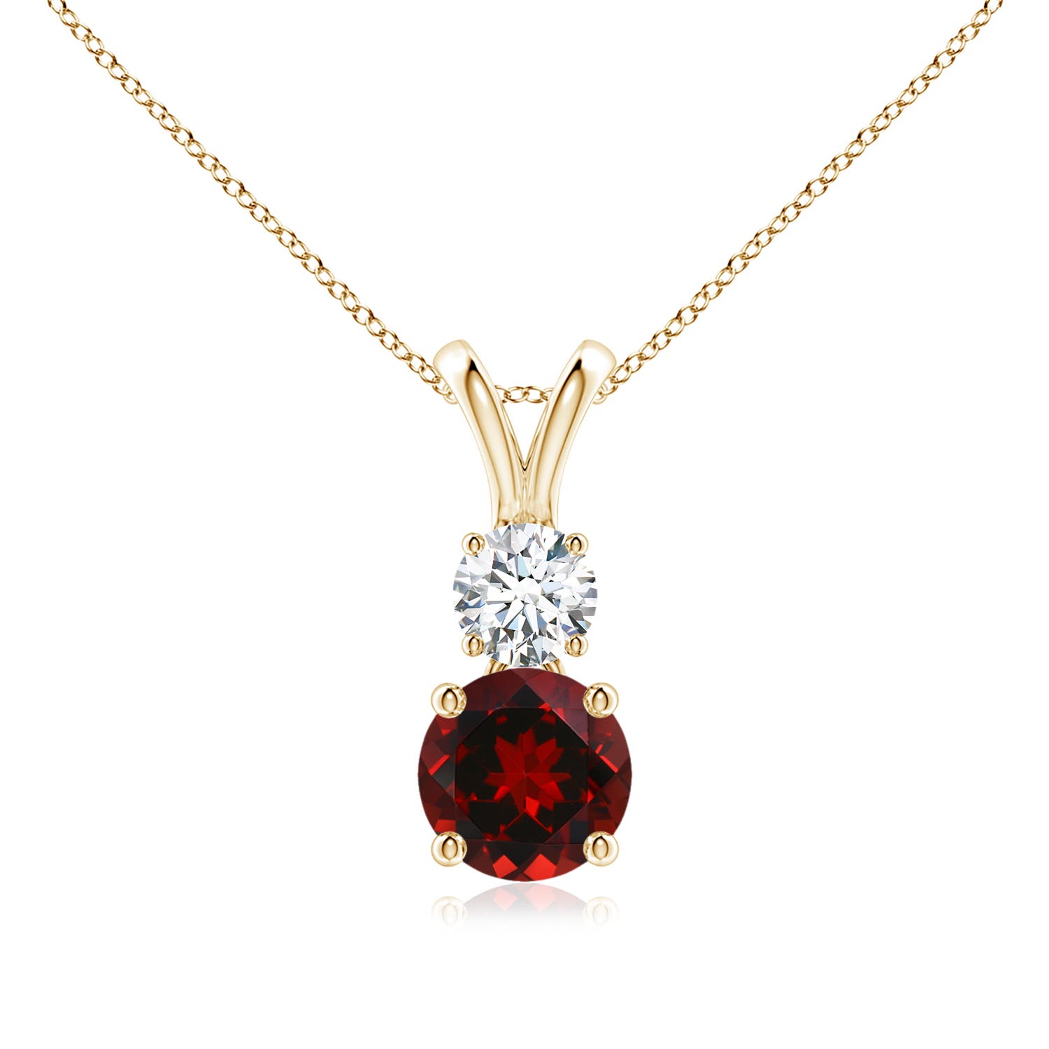 AAAA - Garnet / 1.23 CT / 14 KT Yellow Gold