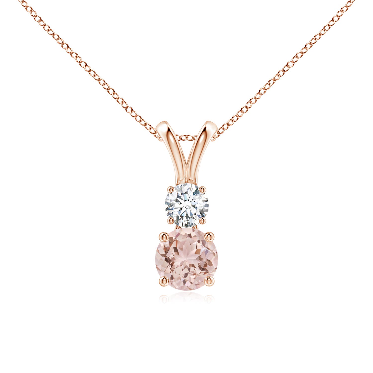 AAA - Morganite / 0.58 CT / 14 KT Rose Gold