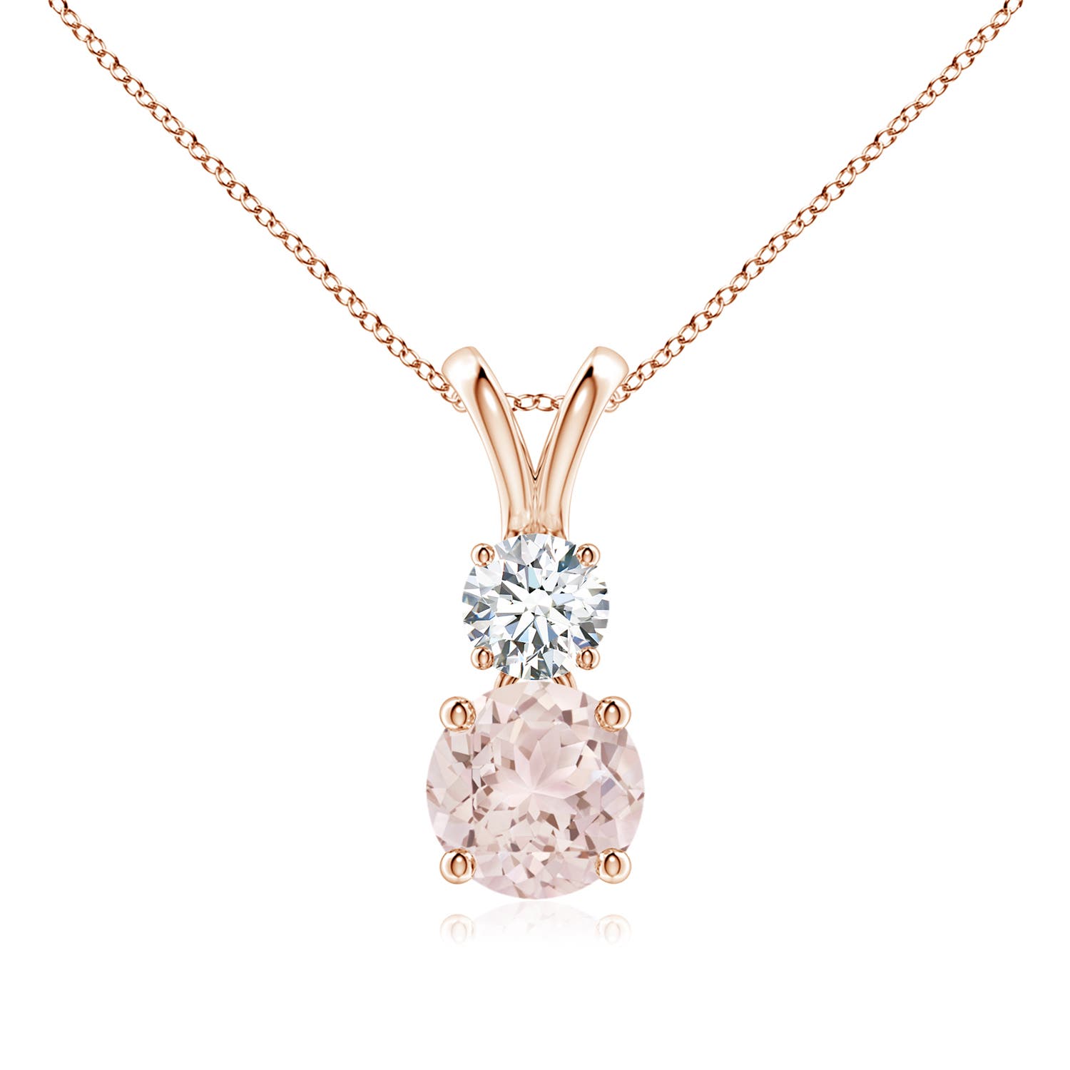 A - Morganite / 0.93 CT / 14 KT Rose Gold