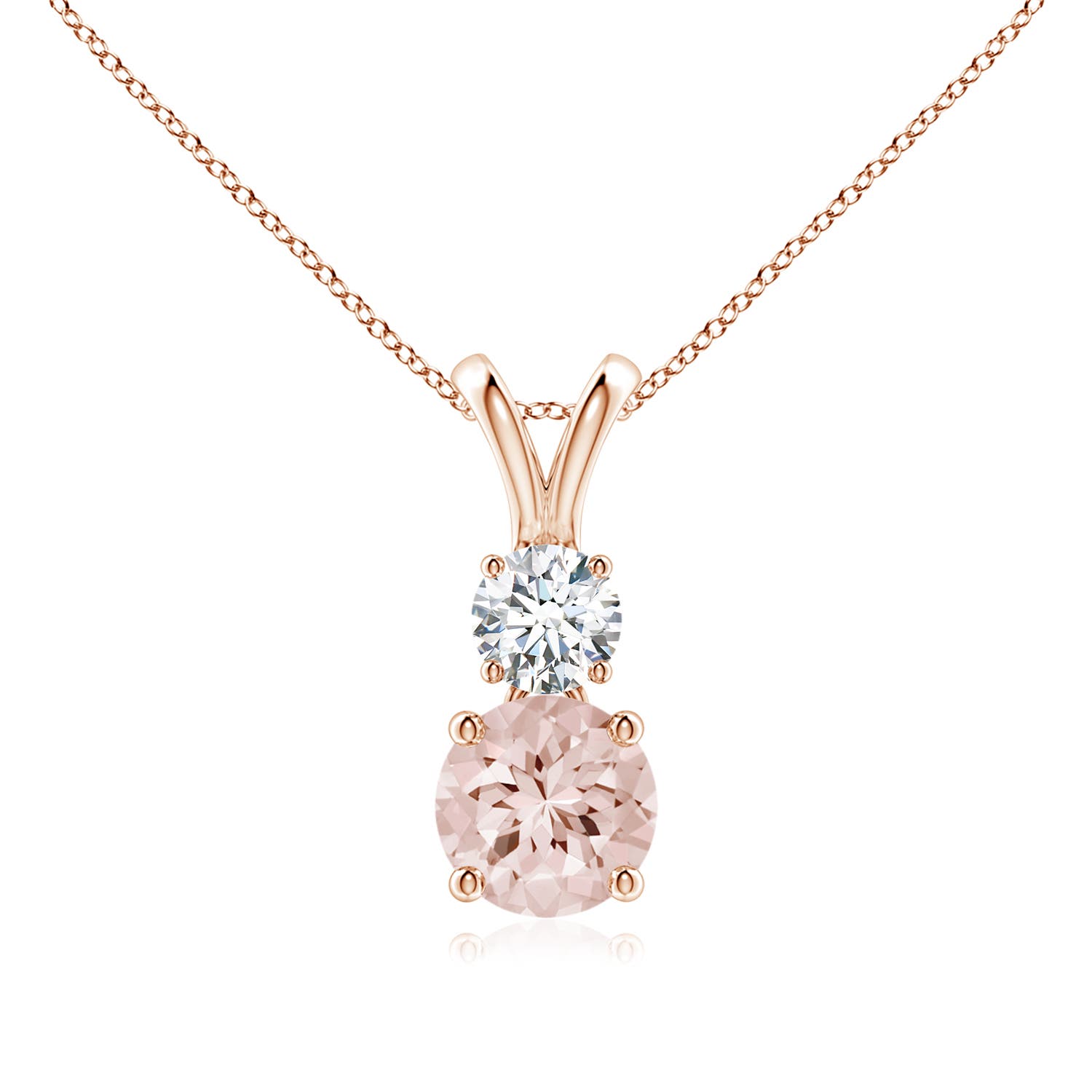 AA - Morganite / 0.93 CT / 14 KT Rose Gold