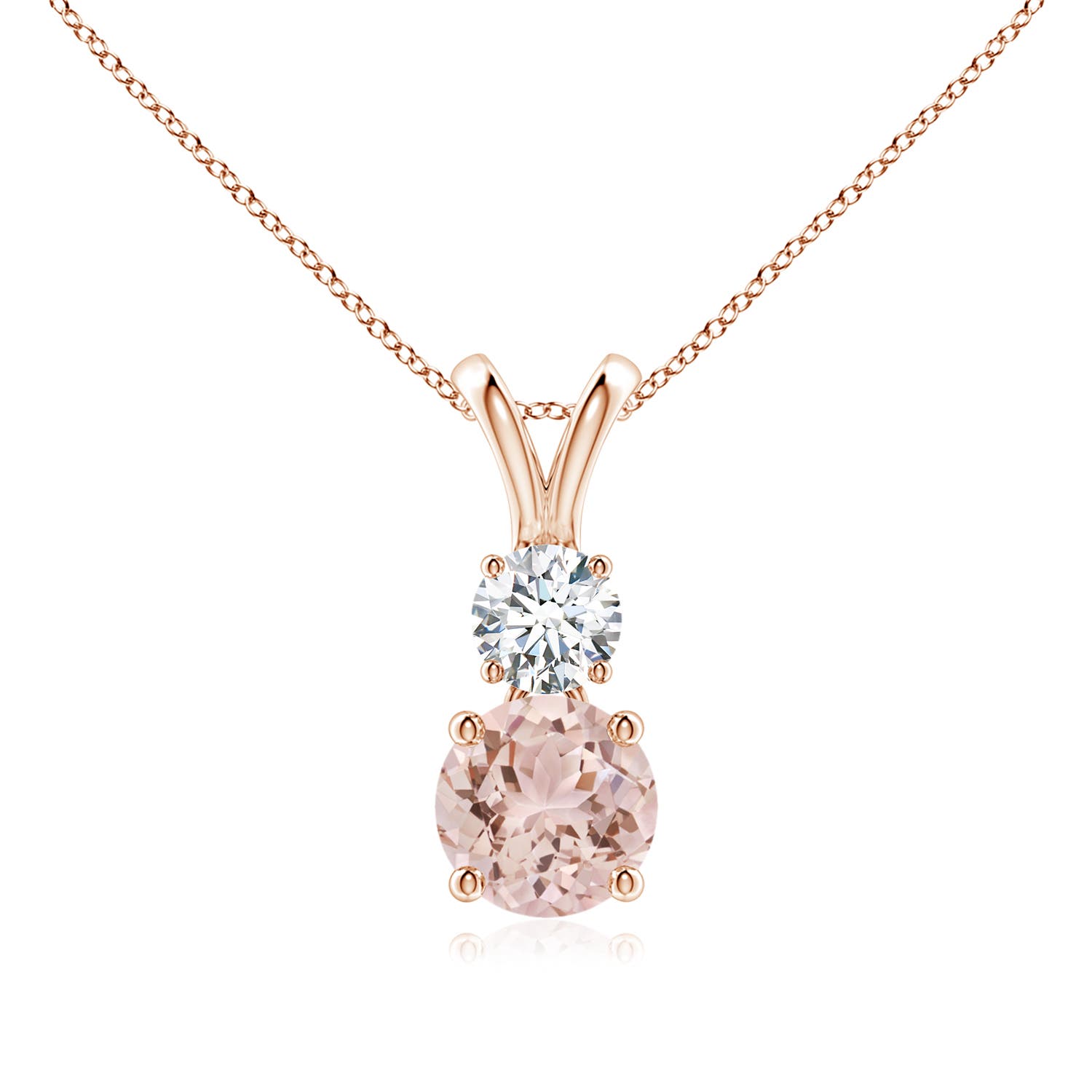 AAA - Morganite / 0.93 CT / 14 KT Rose Gold