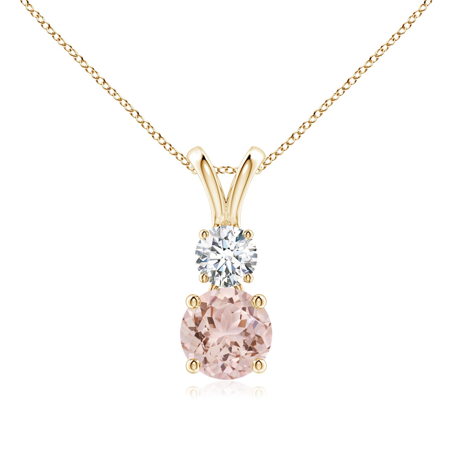 AAA - Morganite / 0.93 CT / 14 KT Yellow Gold