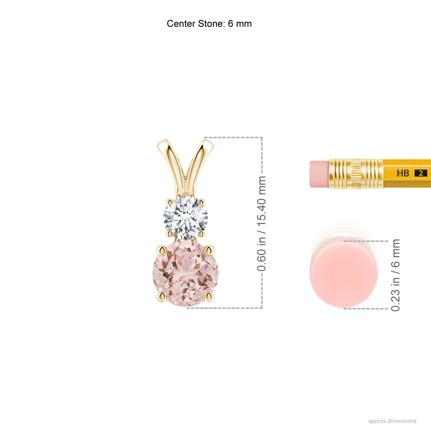 AAA - Morganite / 0.93 CT / 14 KT Yellow Gold