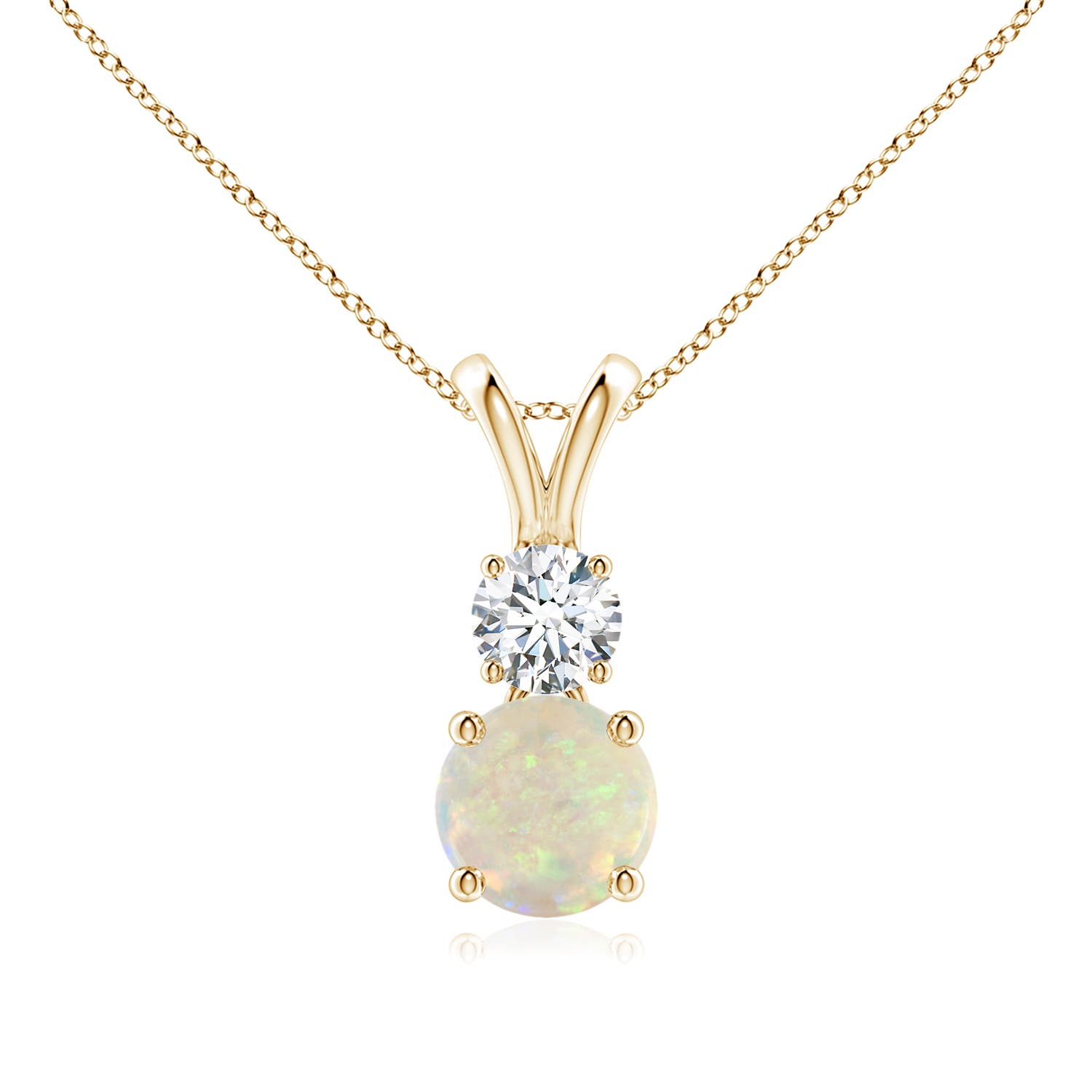 AAA - Opal / 0.73 CT / 14 KT Yellow Gold