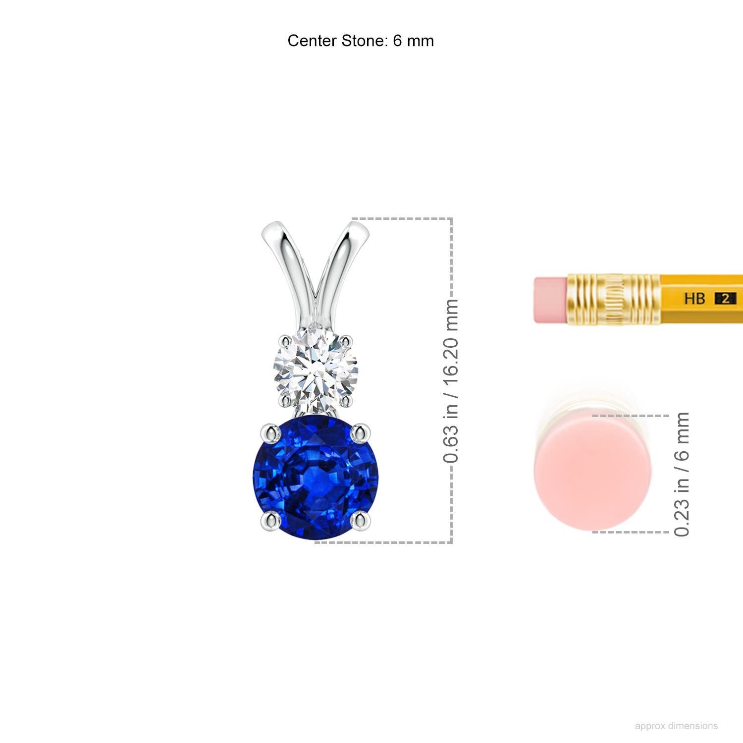 AAAA - Blue Sapphire / 1.23 CT / 14 KT White Gold