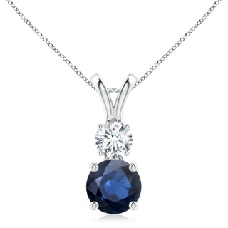 Round AA Blue Sapphire