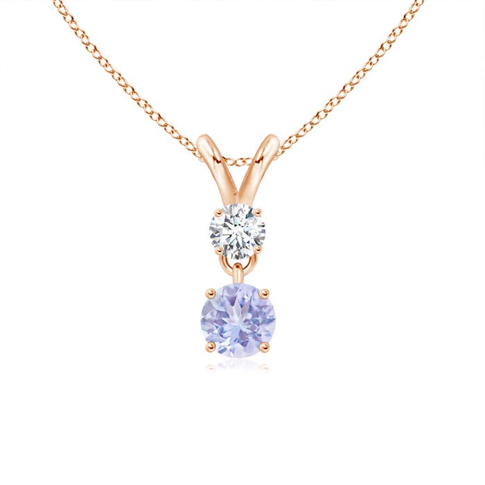 A - Tanzanite / 0.36 CT / 14 KT Rose Gold