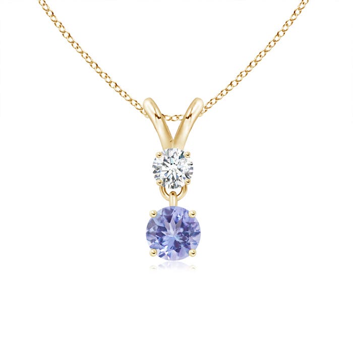 AA - Tanzanite / 0.36 CT / 14 KT Yellow Gold