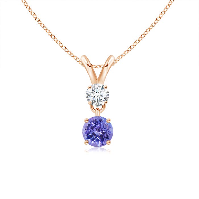 AAA - Tanzanite / 0.36 CT / 14 KT Rose Gold