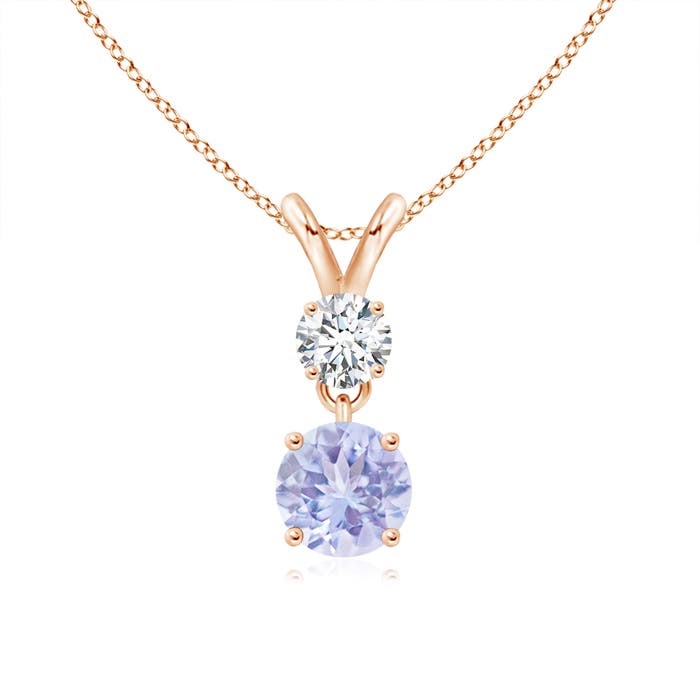 A - Tanzanite / 0.66 CT / 14 KT Rose Gold