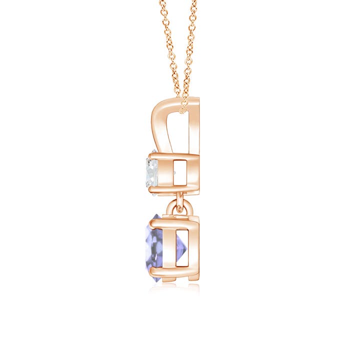 A - Tanzanite / 0.66 CT / 14 KT Rose Gold