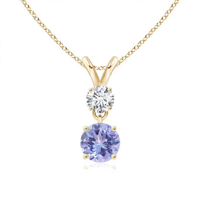 AA - Tanzanite / 0.66 CT / 14 KT Yellow Gold