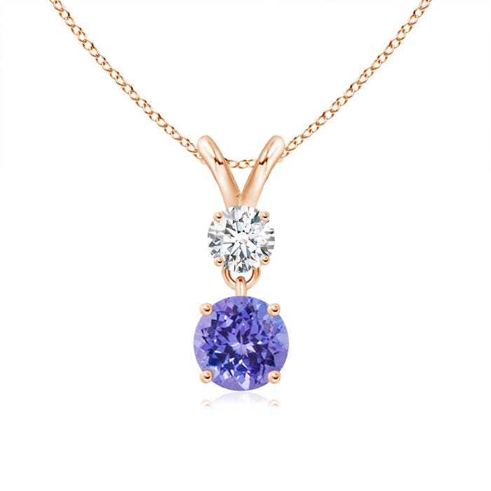 AAA - Tanzanite / 0.66 CT / 14 KT Rose Gold