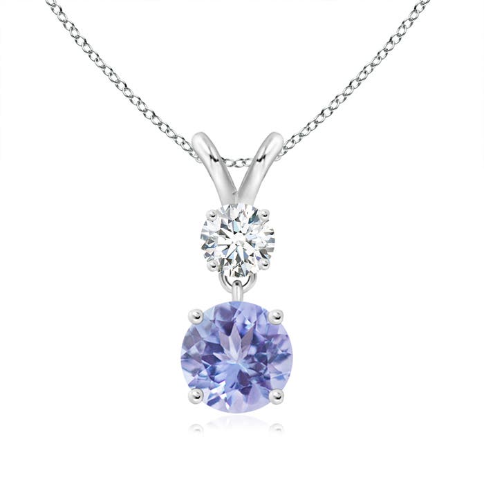 A - Tanzanite / 1.13 CT / 14 KT White Gold