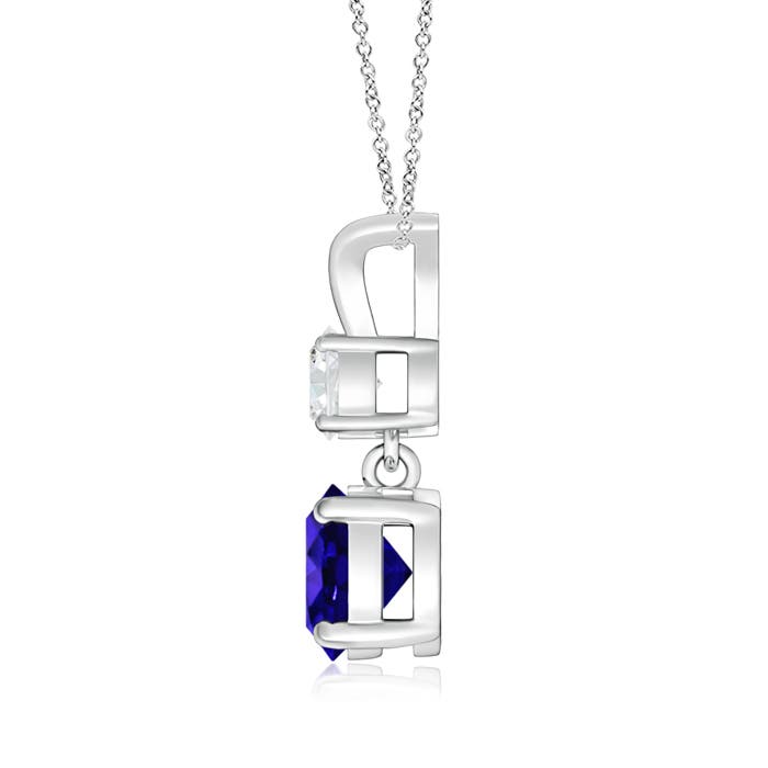 AAAA - Tanzanite / 1.13 CT / 14 KT White Gold