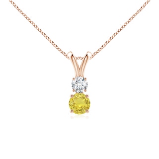 Round AA Yellow Sapphire