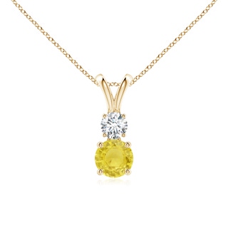 Round A Yellow Sapphire