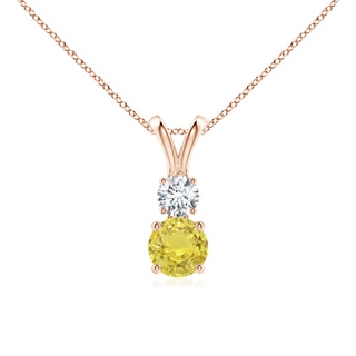 Round AA Yellow Sapphire