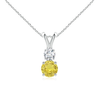 Round AA Yellow Sapphire