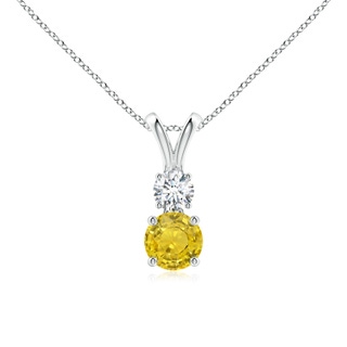 Round AAA Yellow Sapphire