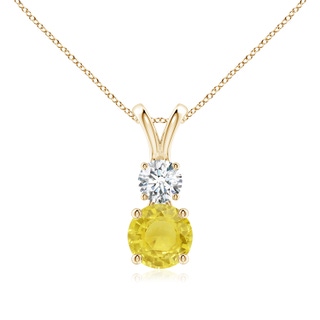 Round A Yellow Sapphire