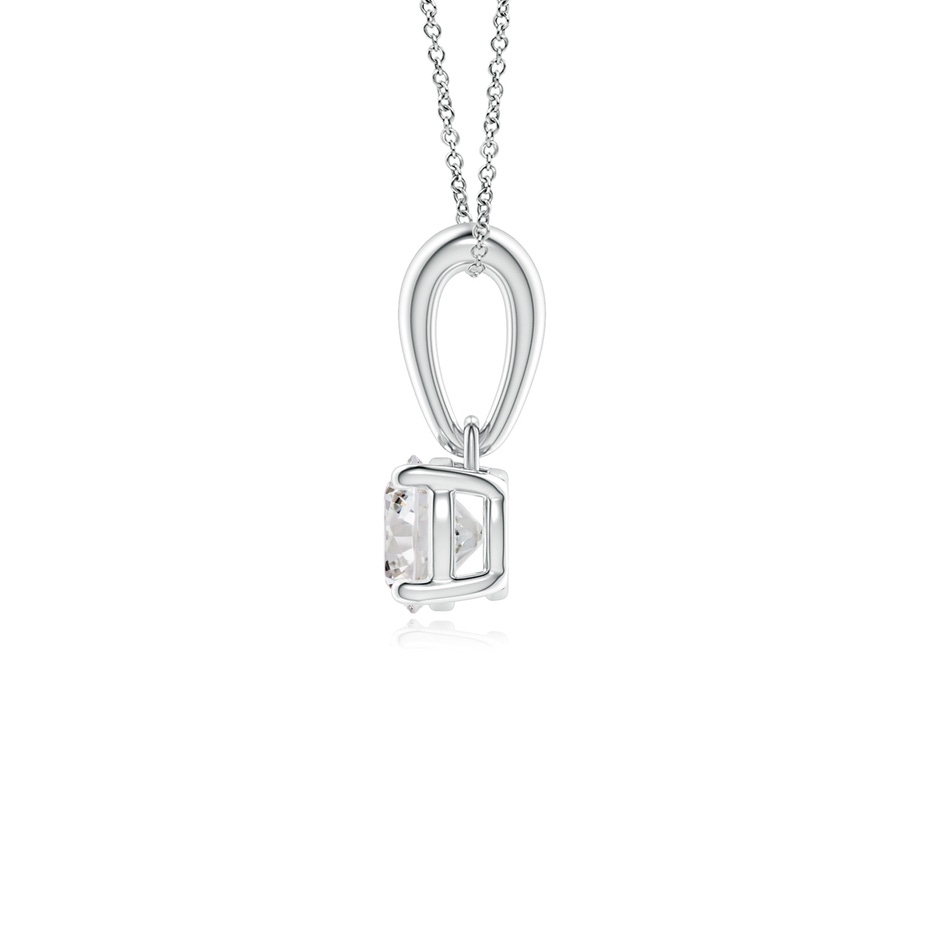 4.1mm IJI1I2 Classic Round Diamond Solitaire Pendant in P950 Platinum side 199