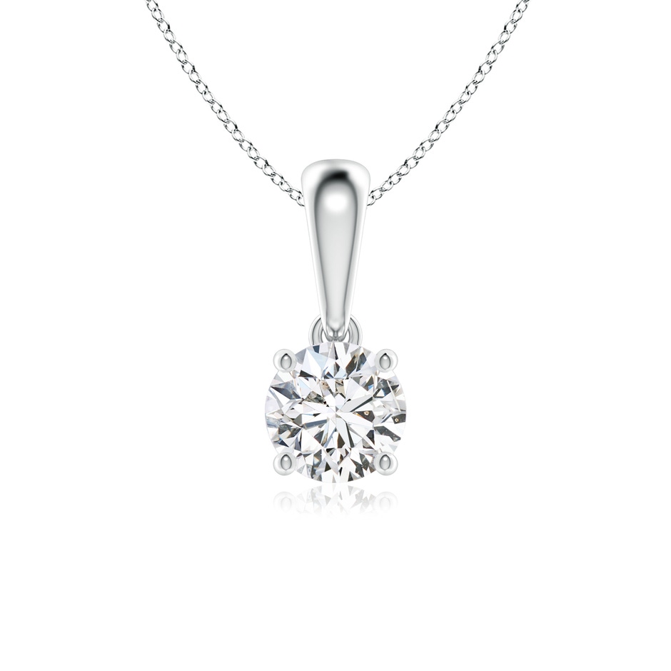 5.1mm HSI2 Classic Round Diamond Solitaire Pendant in White Gold 