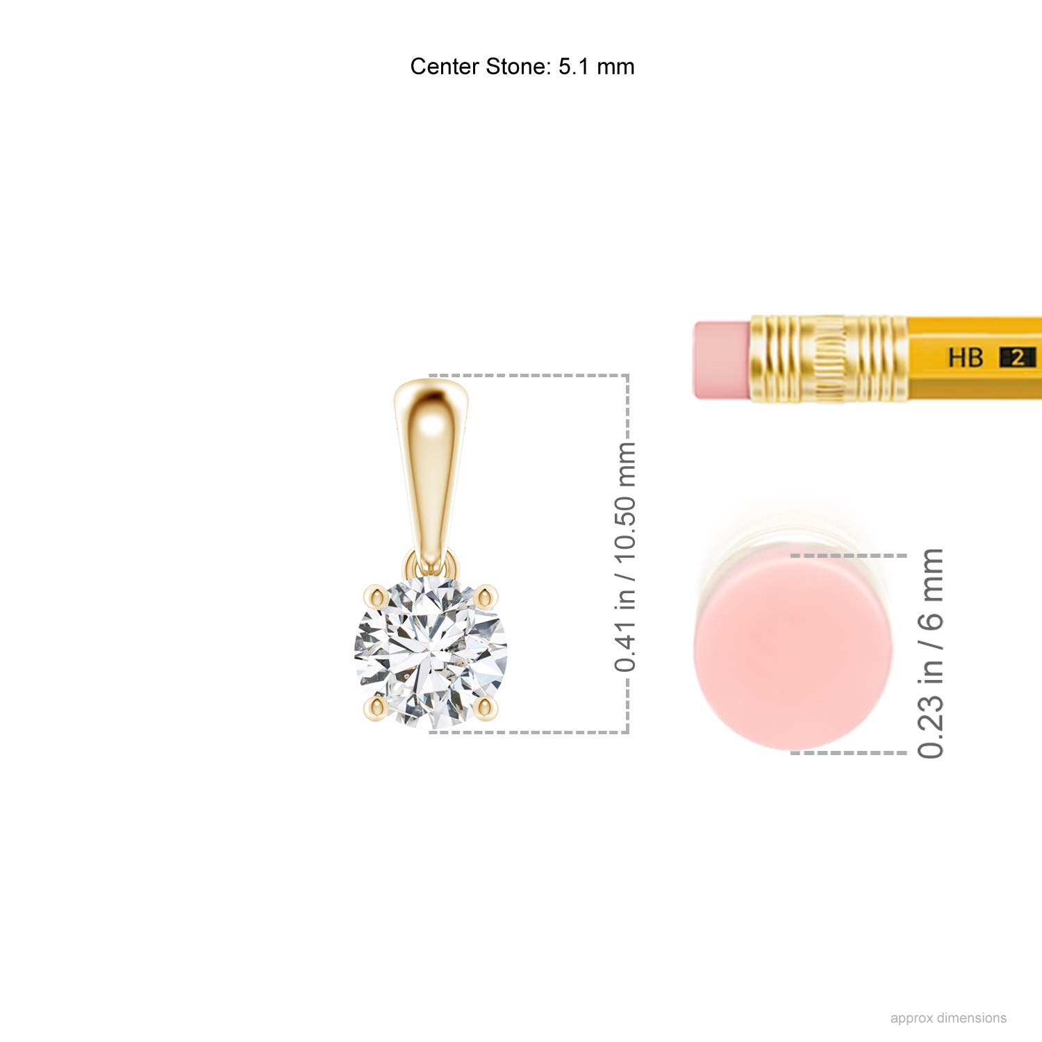 H, SI2 / 0.5 CT / 14 KT Yellow Gold