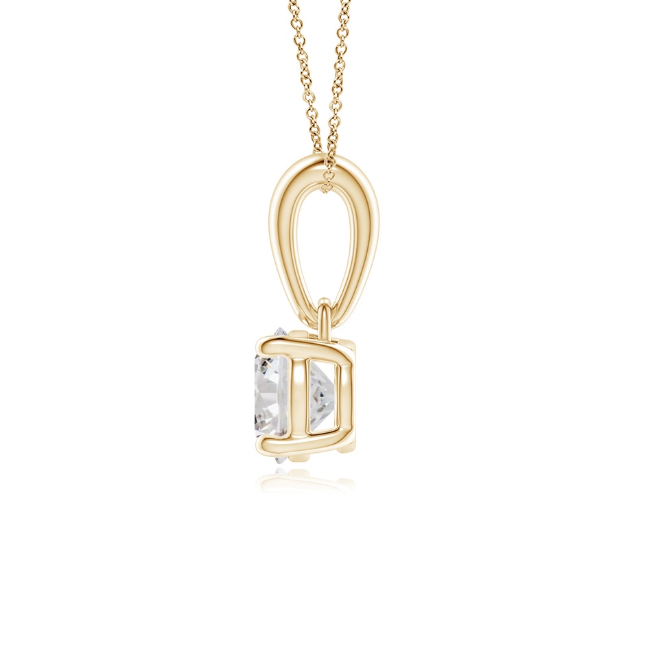 5.1mm IJI1I2 Classic Round Diamond Solitaire Pendant in Yellow Gold side 199