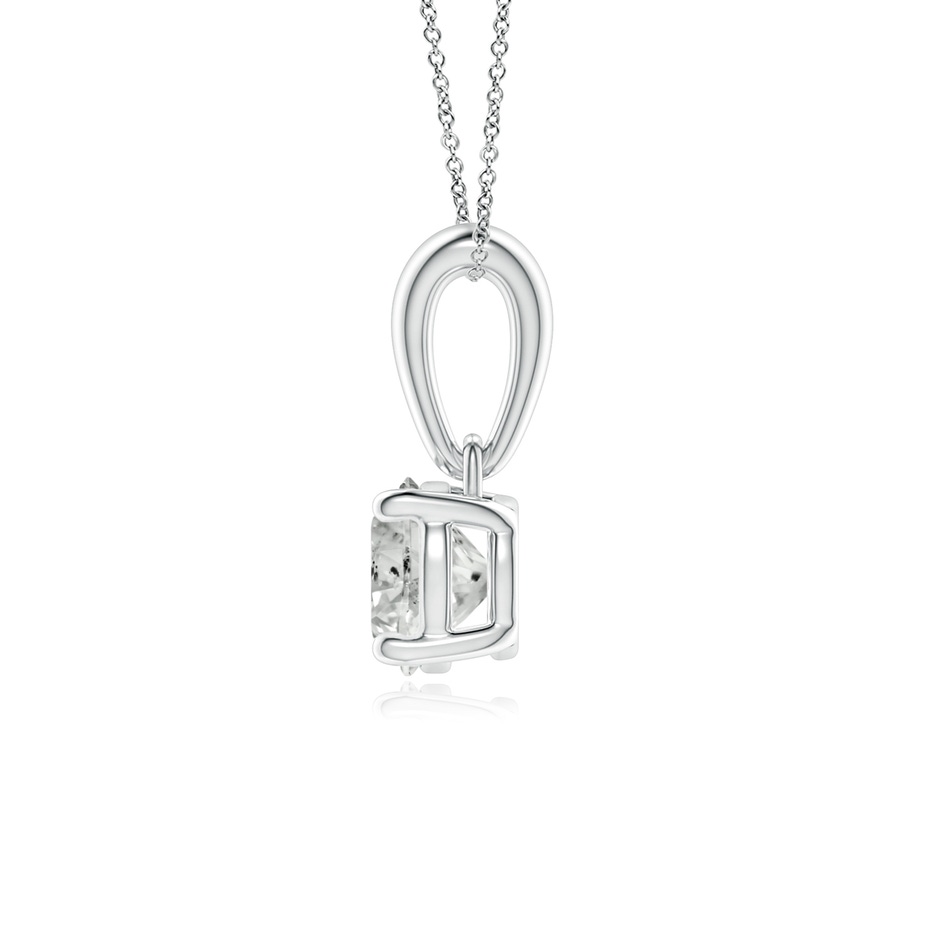 5.1mm KI3 Classic Round Diamond Solitaire Pendant in White Gold side 199