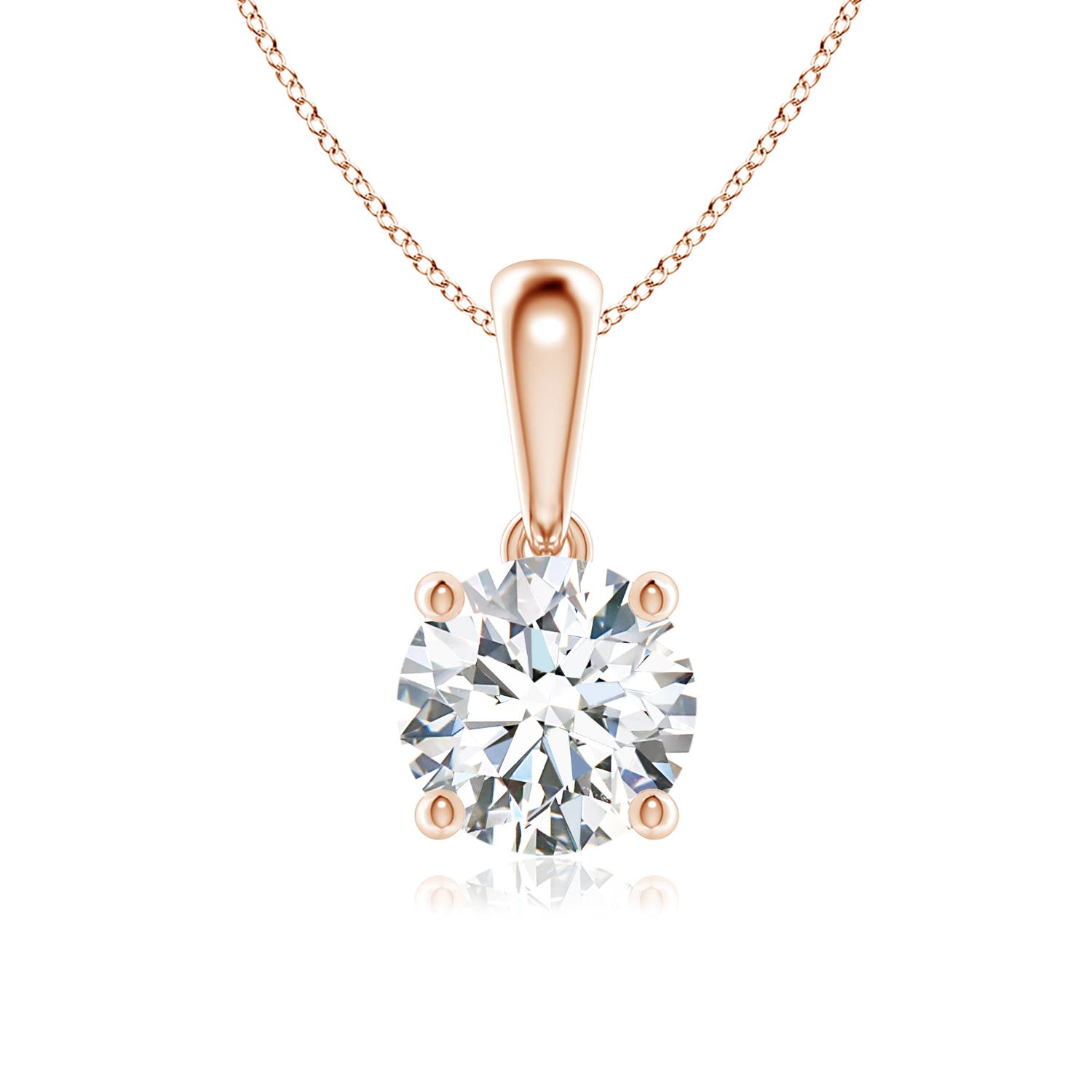 G, VS2 / 1.03 CT / 14 KT Rose Gold