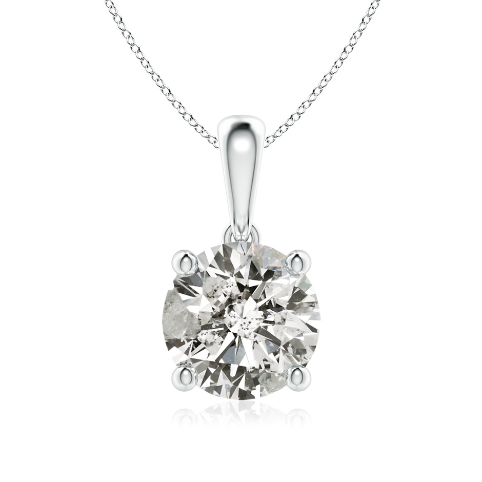 7.4mm KI3 Classic Round Diamond Solitaire Pendant in P950 Platinum 