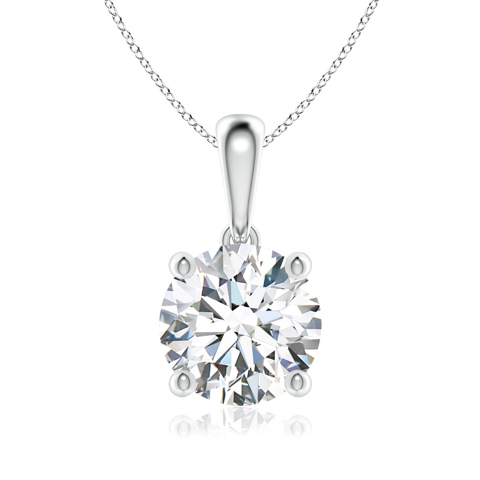 8mm GVS2 Classic Round Diamond Solitaire Pendant in P950 Platinum 