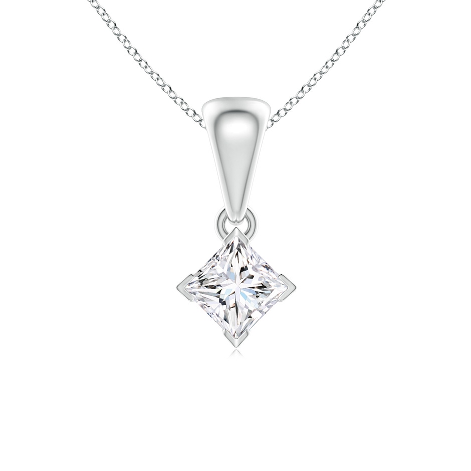 3.5mm GVS2 Princess-Cut Diamond Solitaire Pendant in P950 Platinum 