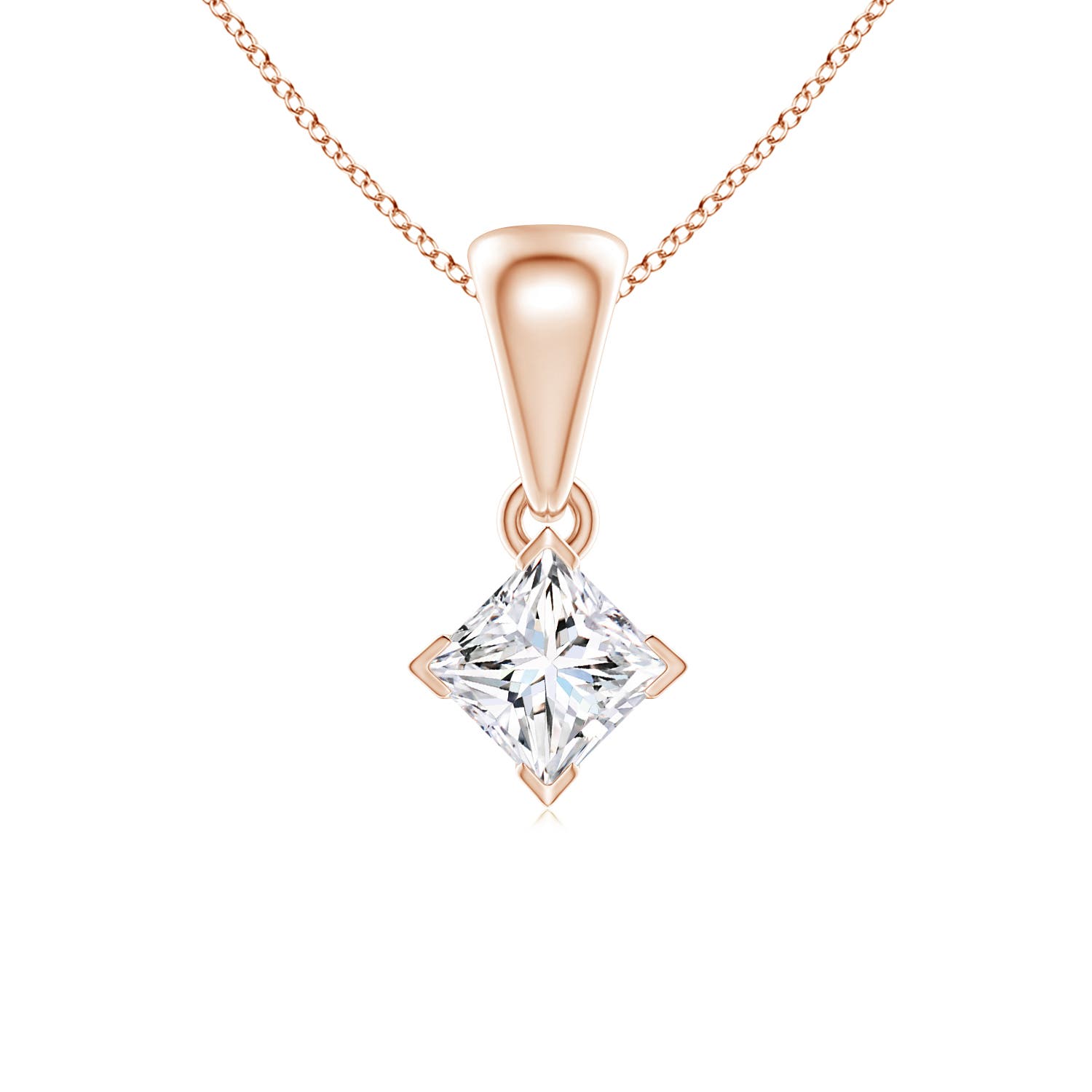 F-G, VS / 0.25 CT / 14 KT Rose Gold