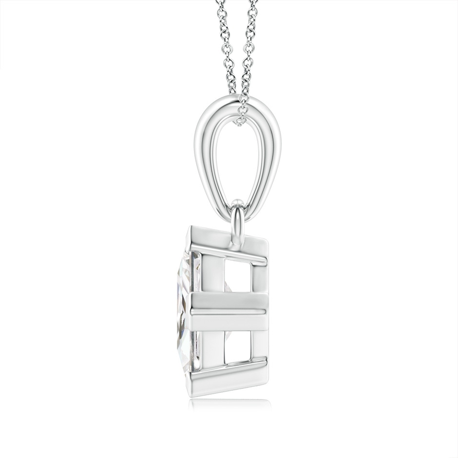 5.1mm GVS2 Princess-Cut Diamond Solitaire Pendant in White Gold side-1