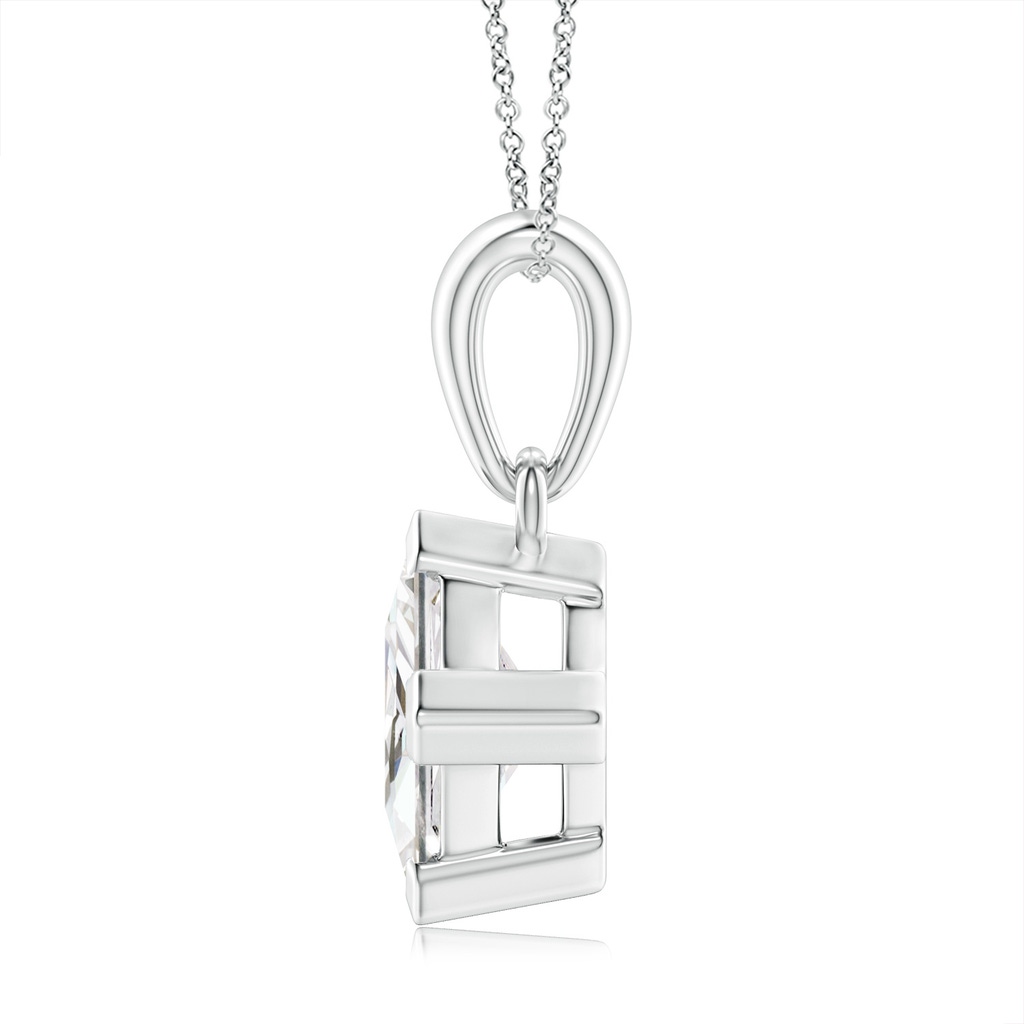 5.5mm GVS2 Princess-Cut Diamond Solitaire Pendant in White Gold - side_1