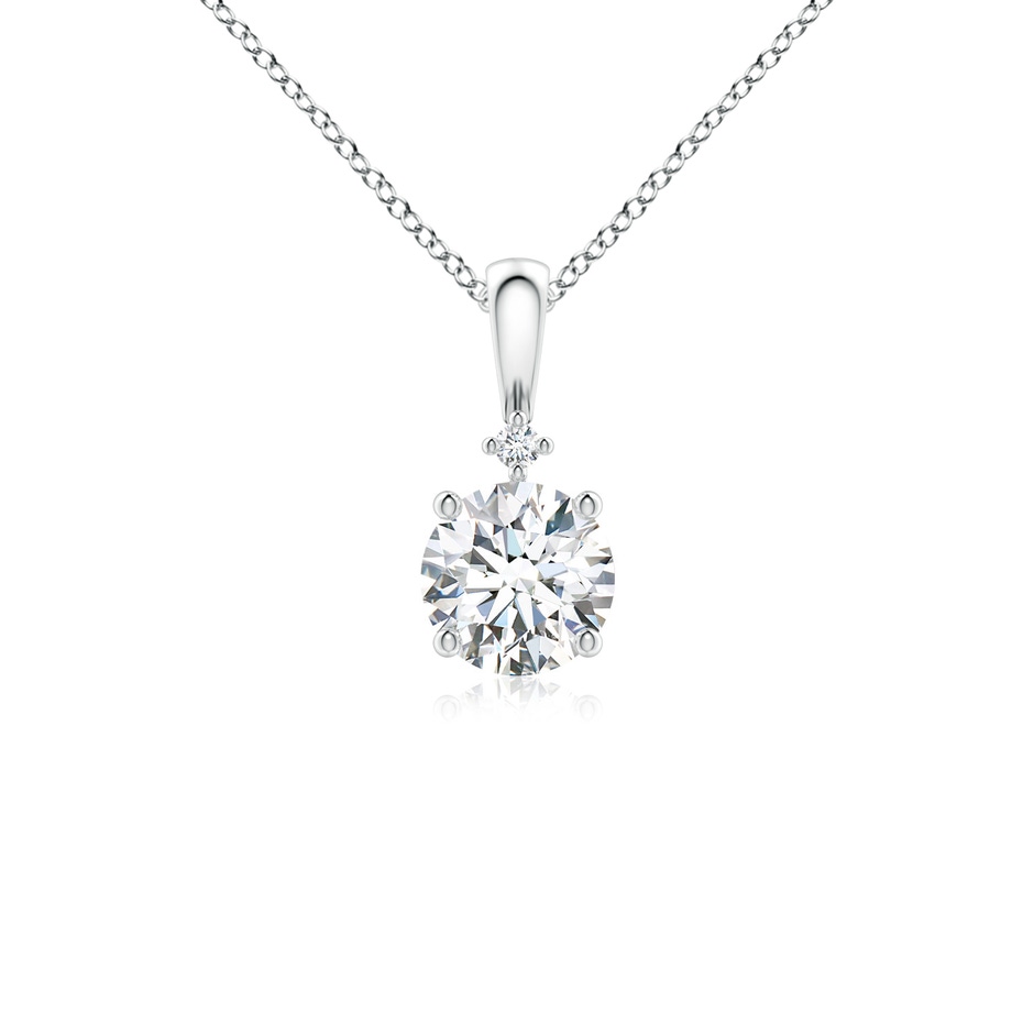 5.1mm GVS2 Round Diamond Solitaire Pendant in P950 Platinum 