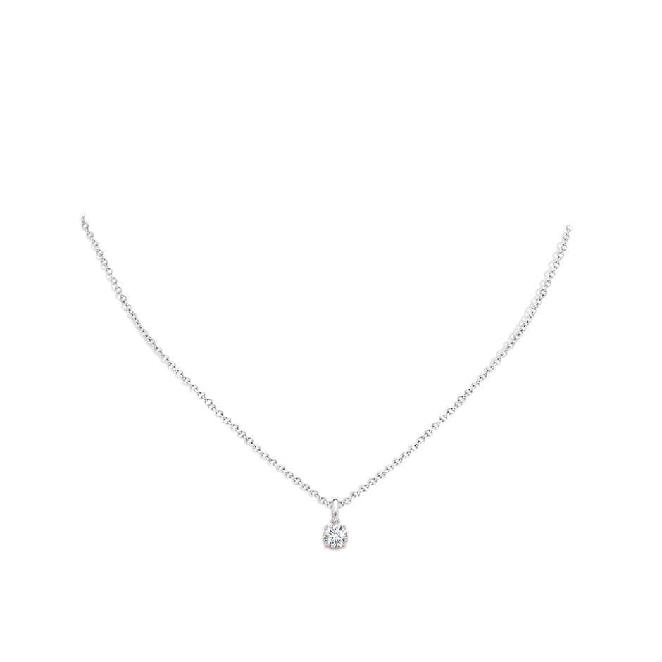 5.1mm GVS2 Round Diamond Solitaire Pendant in P950 Platinum pen