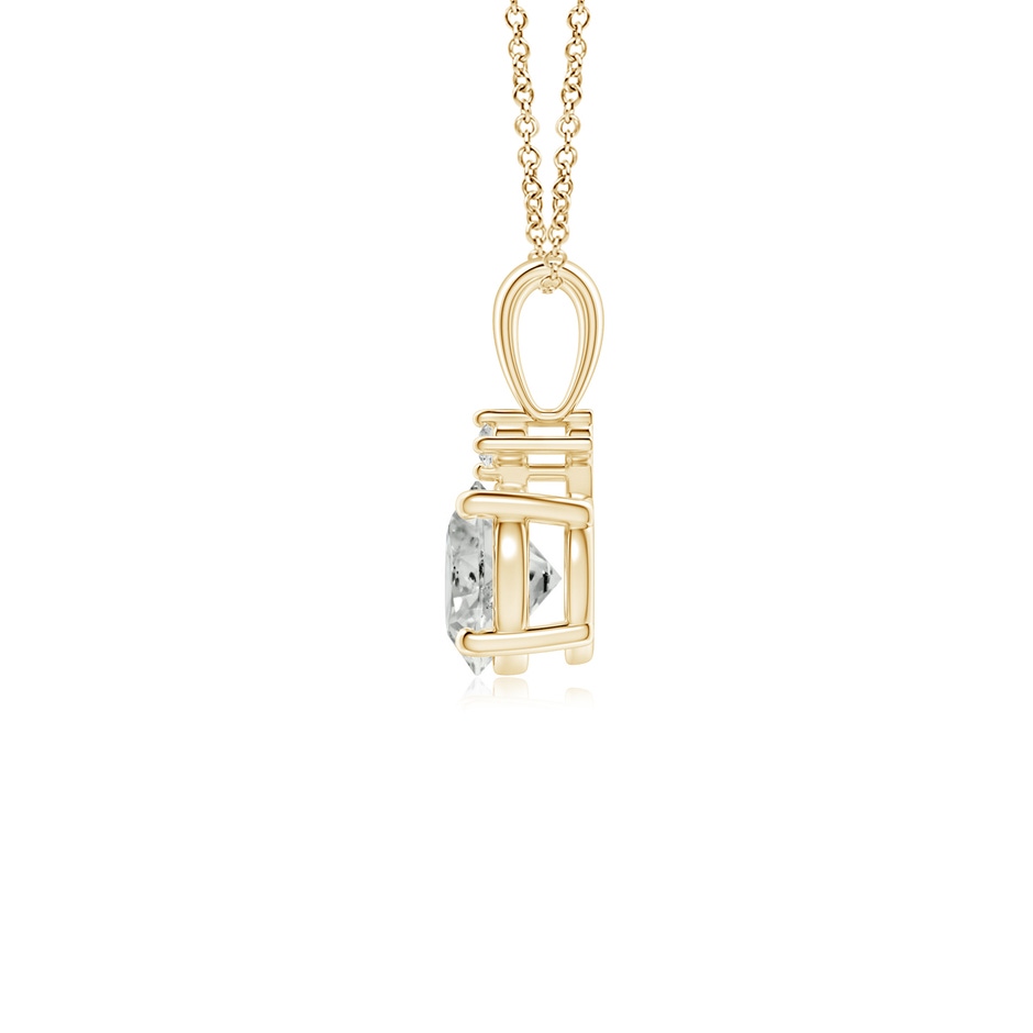 5.1mm KI3 Round Diamond Solitaire Pendant in Yellow Gold side 199