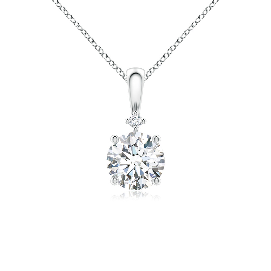 5.9mm GVS2 Round Diamond Solitaire Pendant in P950 Platinum 