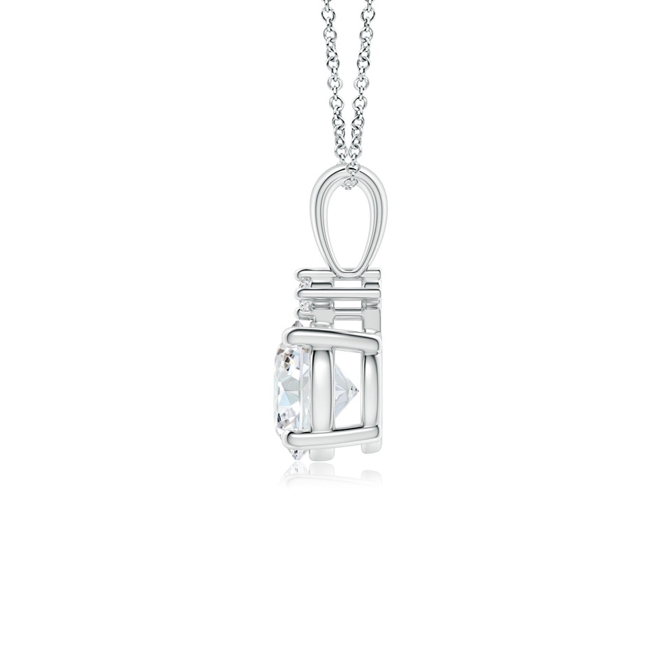5.9mm GVS2 Round Diamond Solitaire Pendant in White Gold side 199