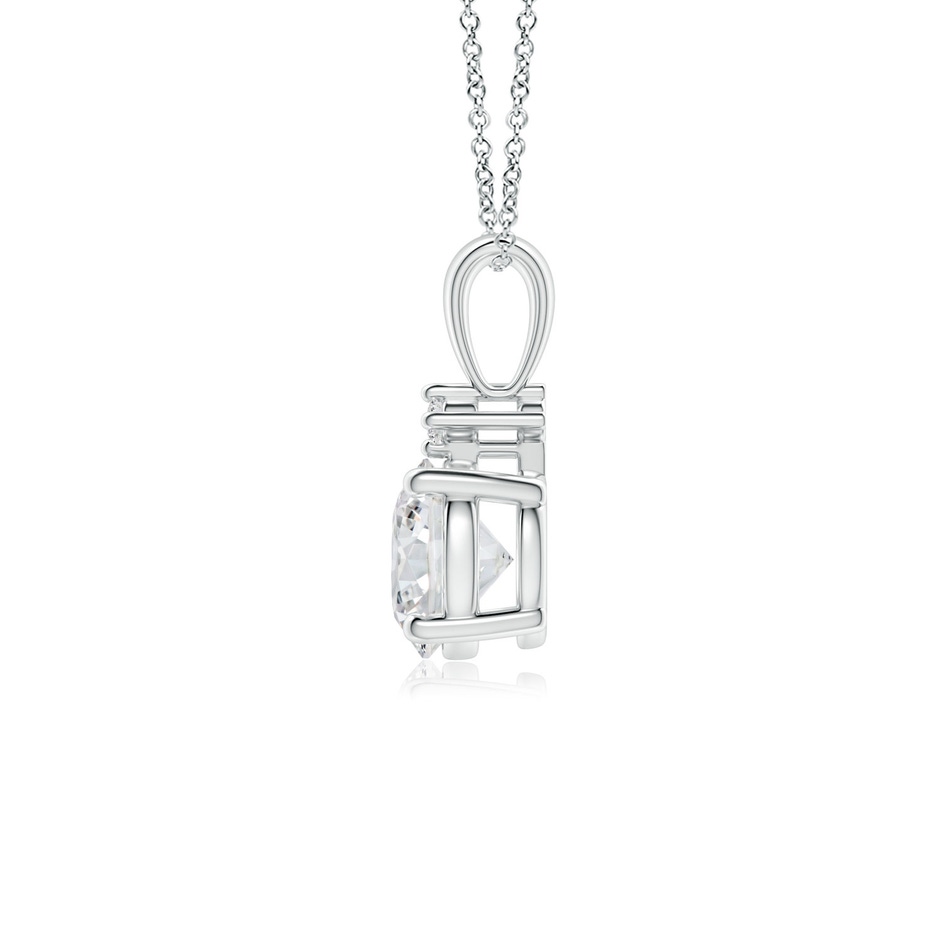 5.9mm HSI2 Round Diamond Solitaire Pendant in P950 Platinum side 199
