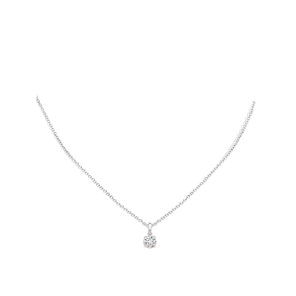 5.9mm HSI2 Round Diamond Solitaire Pendant in P950 Platinum pen