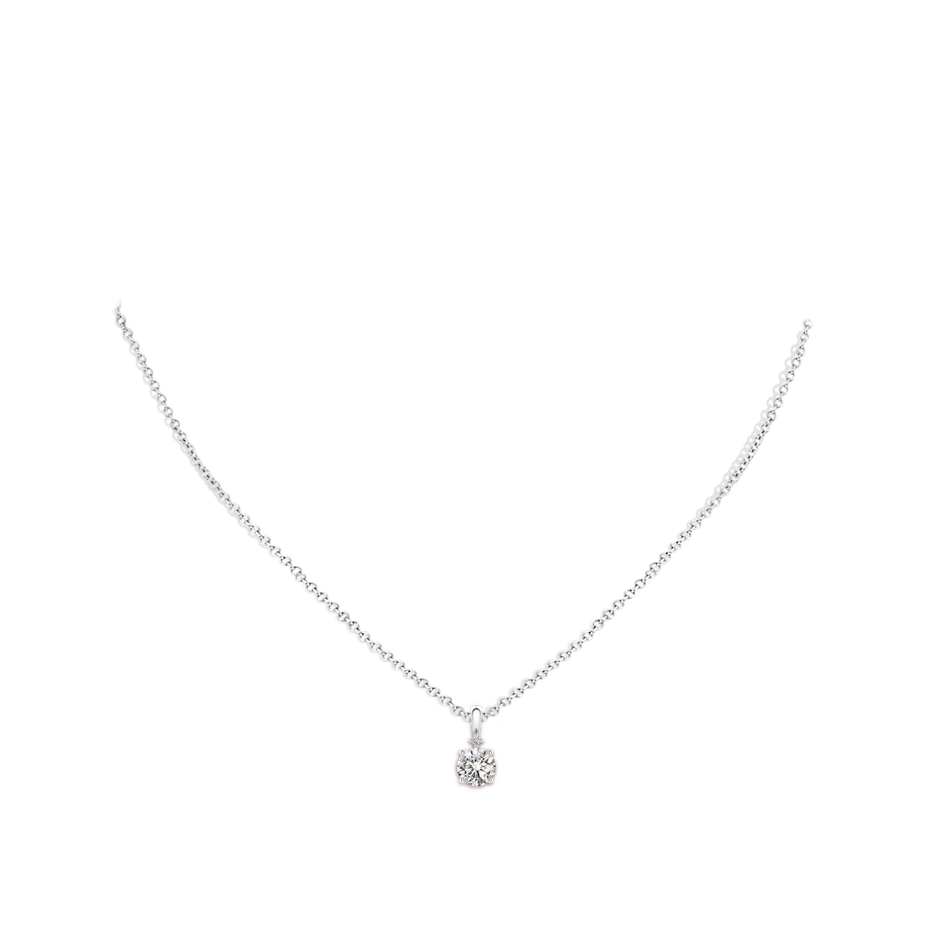 5.9mm IJI1I2 Round Diamond Solitaire Pendant in P950 Platinum pen