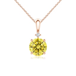 Rose Gold Yellow Diamond Necklaces