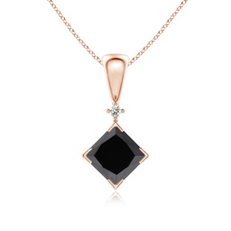 Rose Gold Rose Gold Enhanced Black Diamond Necklaces & Pendants